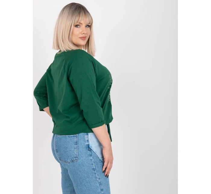 Bluzka RV BZ model 21314332 ciemny zielony - FPrice