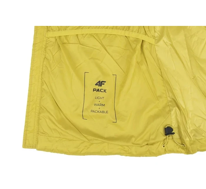 Pánská bunda H4Z22KUMP006 45S Žlutá hořčicová - 4F Pánská bunda H4Z22KUMP006 45S Žlutá hořčicová - 4F
