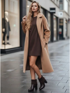 Dámské hnědé boty FashionStreet na podpatku ZY1315