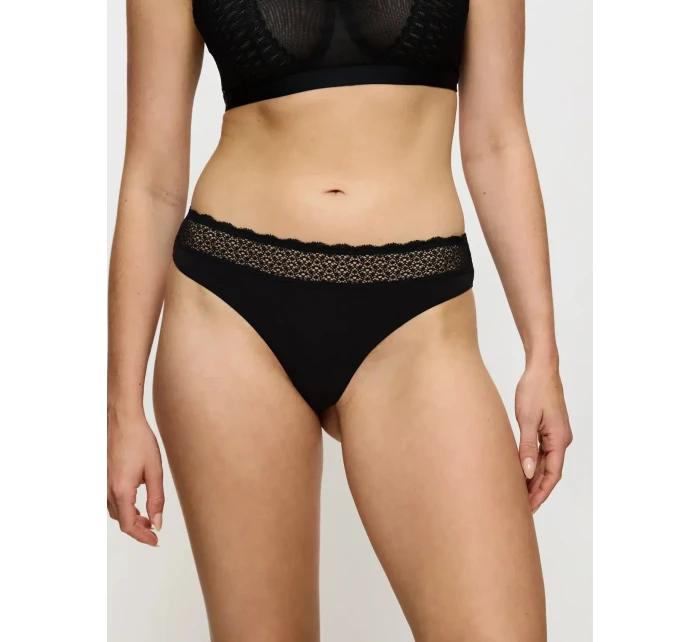 Dámská tanga Feel of Modal String - BLACK - černé 0004 - TRIUMPH