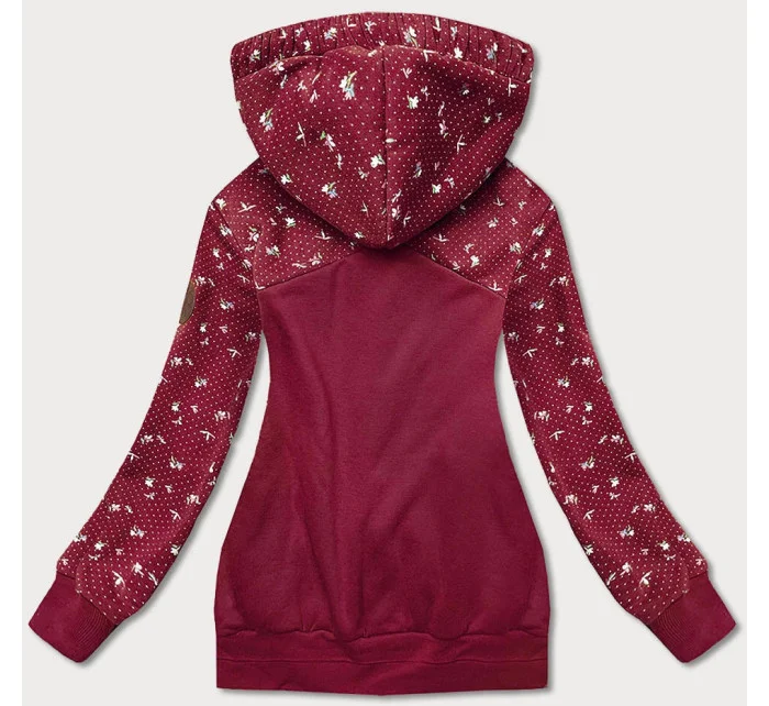 Dámská mikina ve vínové bordó barvě s model 21073830 - LHD
