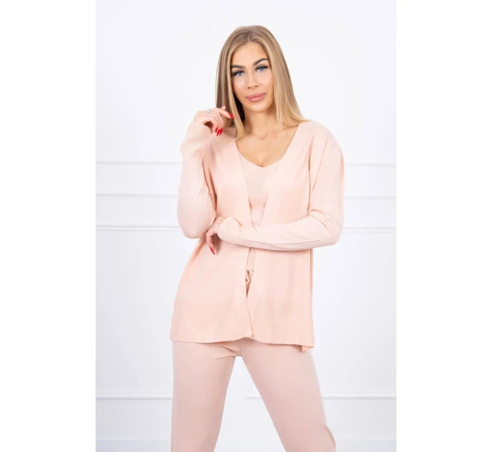Sada svetrů 3-dílná pudrově růžová