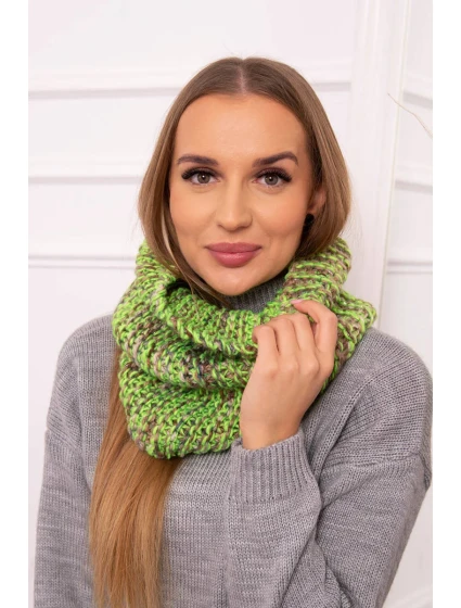 model 18752037 Dámská čepice s kapucí zelená neonová - K-Fashion model 18752037 Dámská čepice s kapucí zelená neonová - K-Fashion