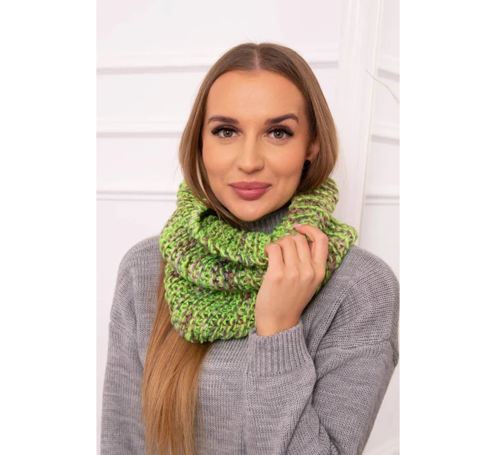 model 18752037 Dámská čepice s kapucí zelená neonová - K-Fashion model 18752037 Dámská čepice s kapucí zelená neonová - K-Fashion