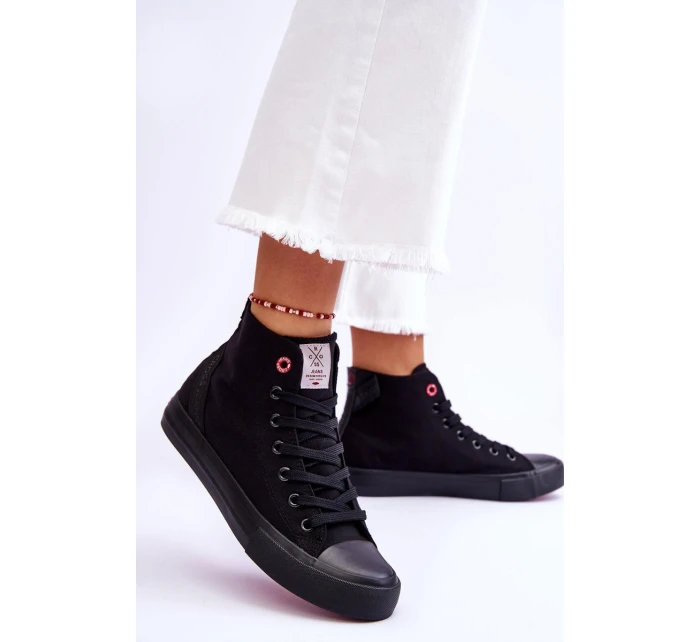 Dámské klasické vysoké tenisky Cross Jeans LL2R4088C černé