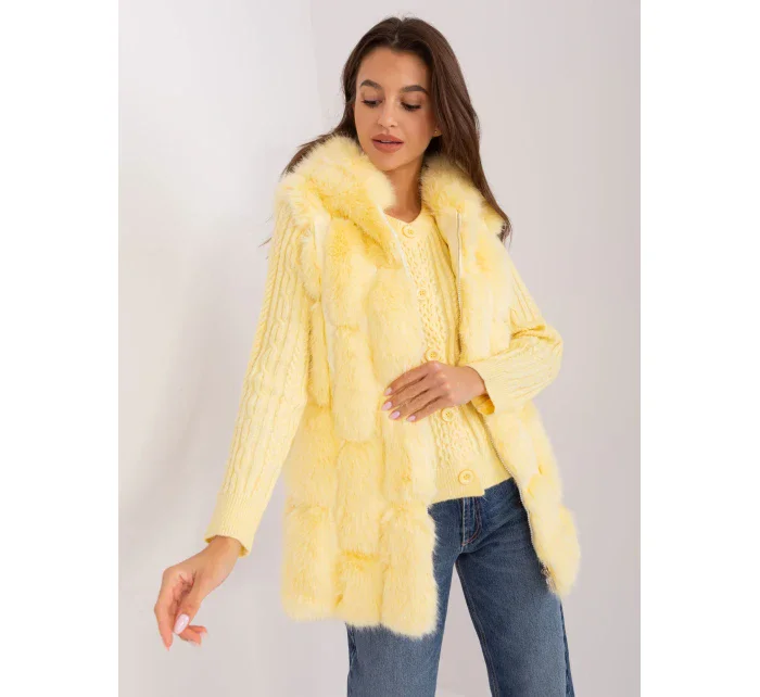 Kamizelka AT KZ model 18969901 jasny żółty - FPrice Kamizelka AT KZ model 18969901 jasny żółty - FPrice