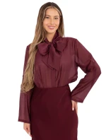 Koszula IT KS model 21786397 bordowy - FPrice Koszula IT KS model 21786397 bordowy - FPrice