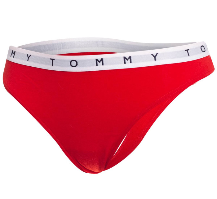 Tommy Hilfiger 3Pack tanga kalhotky UW0UW025210RZ Červená/růžová/modrá