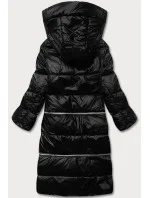 Černá matná dámská zimní bunda se třemi délkami (ag8-003)