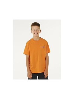 Chlapecké tričko RIP CURL Eternal Shred Art Tee-Boy, oranžové, dětské