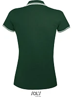 SOL'S Pasadena Women Dámské piqué polo model 22521918 forest green/white SOL'S Pasadena Women Dámské piqué polo model 22521918 forest green/white