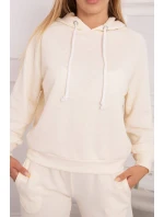 Tepláková souprava s kapucí ecru Tepláková souprava s kapucí ecru