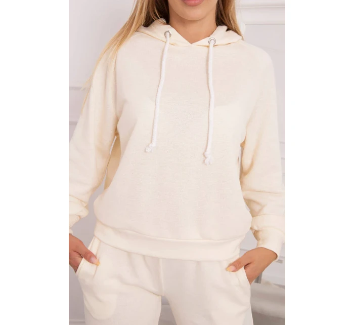 Tepláková souprava s kapucí ecru Tepláková souprava s kapucí ecru