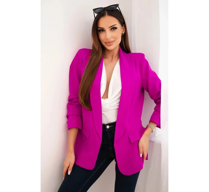 Bunda s klopou elegantní fialka