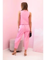 Set vesta + kalhoty světle růžová Set vesta + kalhoty světle růžová