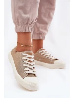 Dámské Textilní Tenisky Big Star RR274795 Béžové Dámské Textilní Tenisky Big Star RR274795 Béžové