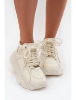 Dámské tenisky přírodní kůže  bílá model 21711773 - Goe