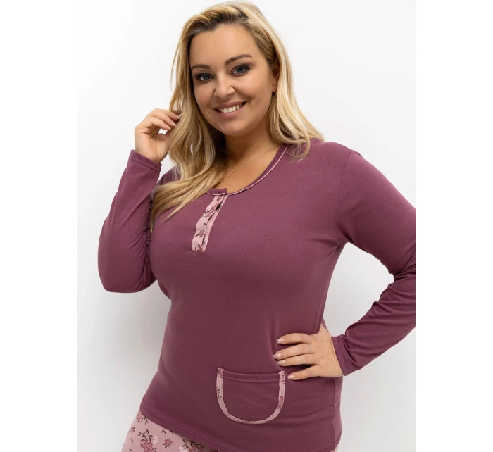 Pyžamo DU PI FP 508.57 tmavě růžové Pyžamo DU PI FP 508.57 tmavě růžové