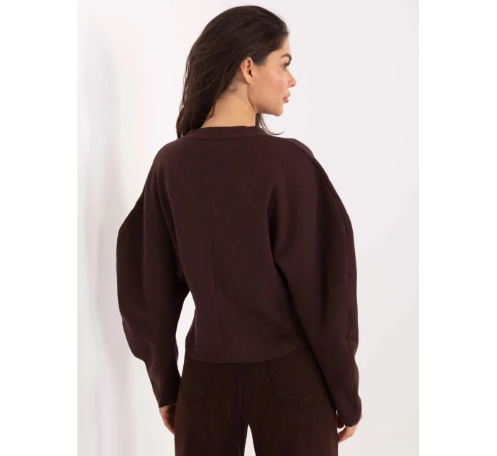 Sweter PM SW model 21776441 ciemny brązowy - FPrice