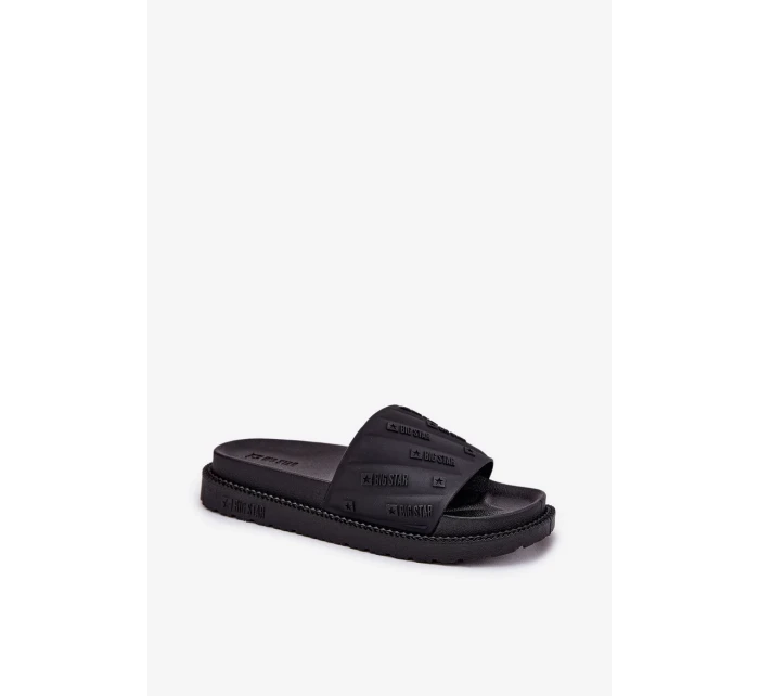 Dámské pantofle na platformě Big Star – černé Dámské pantofle na platformě Big Star – černé