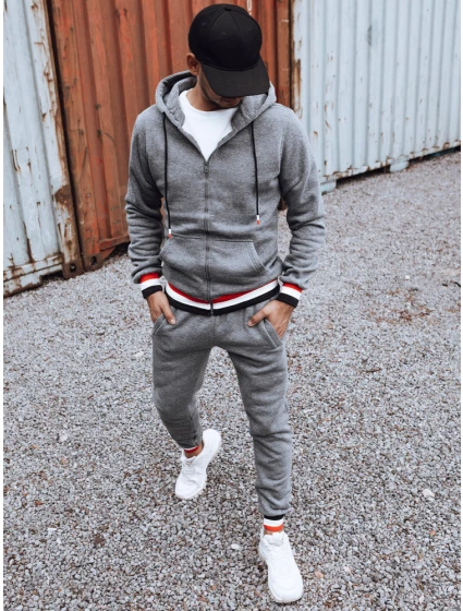 FashionStreet pánské tmavě šedé tepláky AX0764