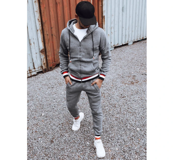 FashionStreet pánské tmavě šedé tepláky AX0764