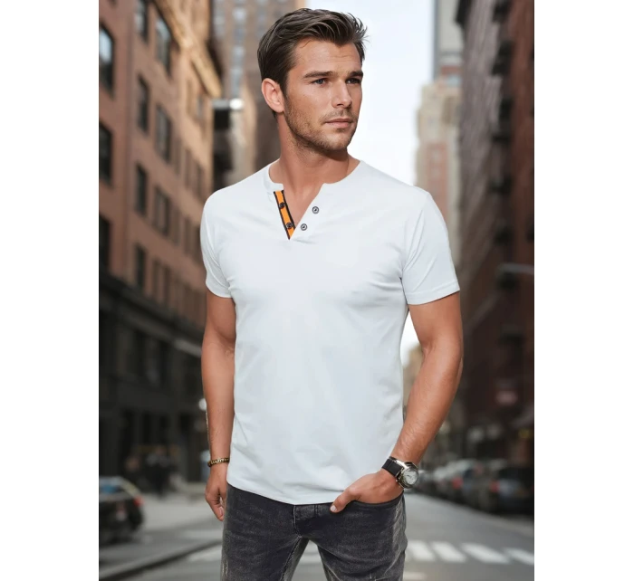 FashionStreet pánské bílé polo tričko RX5628