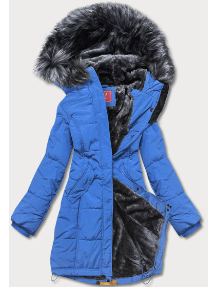 Světle modrá dámská zimní bunda (M-21305)