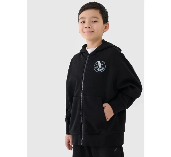 Chlapecká mikina s kapucí model 21435151 - 4F Chlapecká mikina s kapucí model 21435151 - 4F