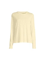 Dámské tréninkové tričko Casall Soft Texture Long Sleeve, žluté