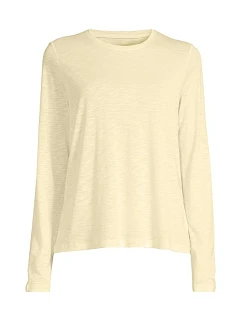 Dámské tréninkové tričko Casall Soft Texture Long Sleeve, žluté