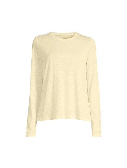 Dámské tréninkové tričko Casall Soft Texture Long Sleeve, žluté