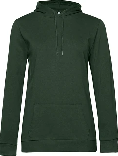 B&C #Hoodie /women Dámská mikina s kapucí 01.W04W forest green