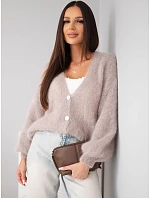 Dámský svetr na knoflíky s volným střihem z 80 fango model 22342318 - K-Fashion Dámský svetr na knoflíky s volným střihem z 80 fango model 22342318 - K-Fashion