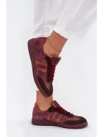 model 21707340 Semišové Nízké Dámské Tenisky Bordó - Zazoo model 21707340 Semišové Nízké Dámské Tenisky Bordó - Zazoo