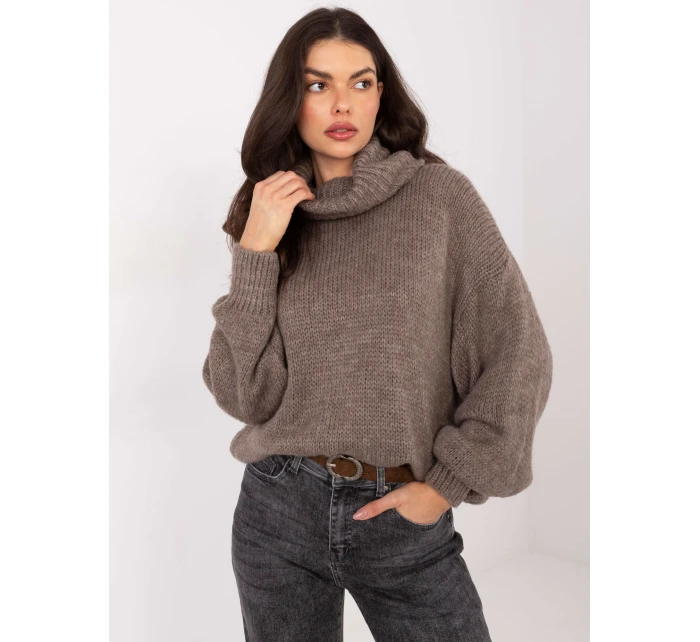 Sweter IN SW model 21789053 ciemny bezowy - FPrice