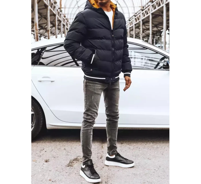 Pánská oboustranná zimní bunda tmavě modrá FashionStreet TX4196