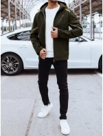 Pánská softshellová bunda s kapucí zelená FashionStreet TX4480 Pánská softshellová bunda s kapucí zelená FashionStreet TX4480