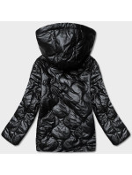Černá dámská bunda s odepínací kapucí (B0131-1)