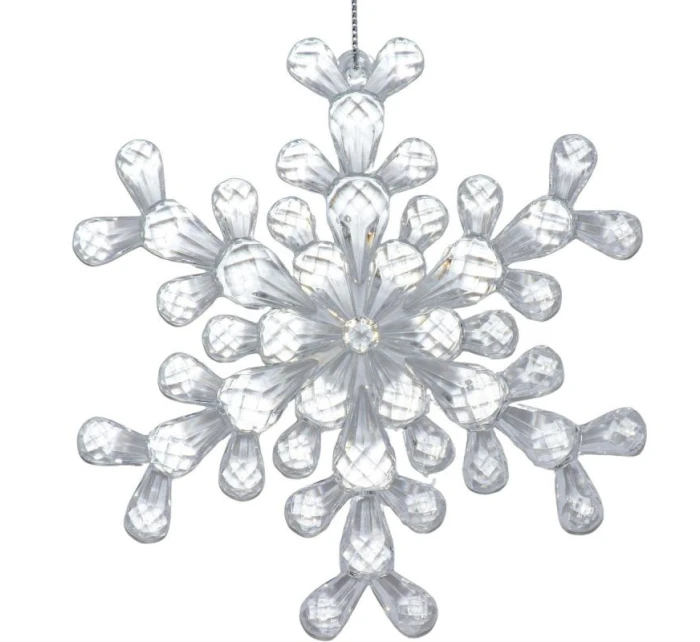 Závěsná dekorace sněhové vločky 12x12 CM MODEL 2
