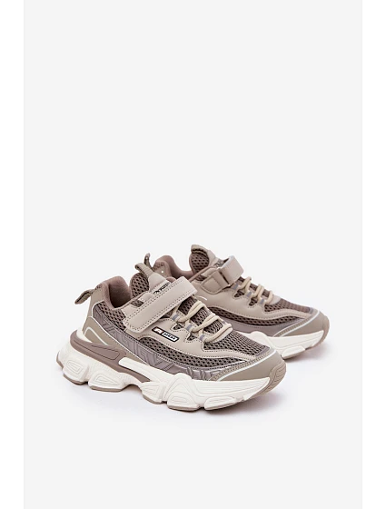 Tenisky Sportovní Boty Dětské Na Suchý Zip Khaki model 21692544 - Boto Tenisky Sportovní Boty Dětské Na Suchý Zip Khaki model 21692544 - Boto