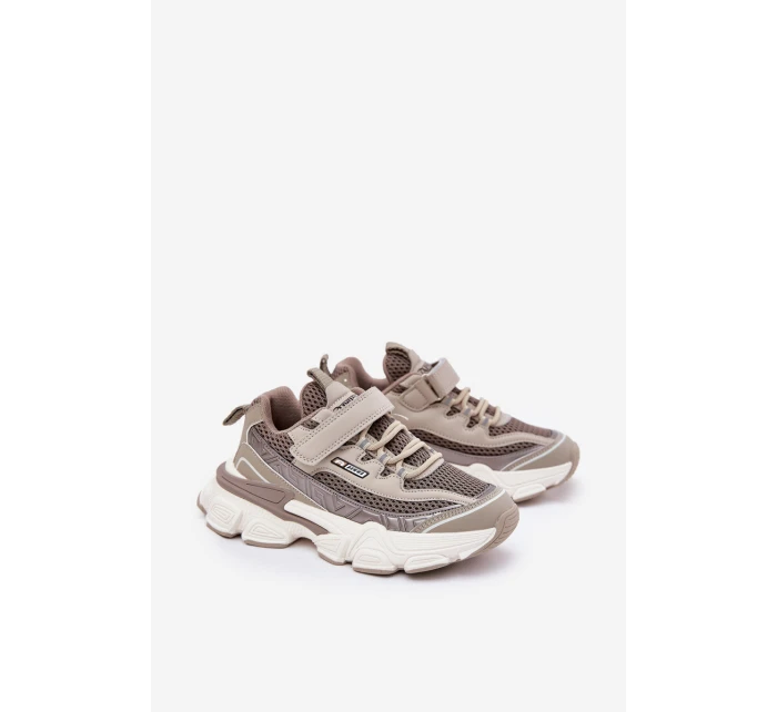 Tenisky Sportovní Boty Dětské Na Suchý Zip Khaki Ronivelle Tenisky Sportovní Boty Dětské Na Suchý Zip Khaki Ronivelle