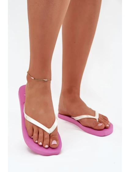 Dámské Pantofle Růžové model 21704171 - 4F Dámské Pantofle Růžové model 21704171 - 4F