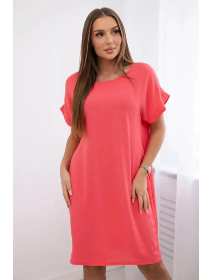Šaty s kapsami 5954D malina - Kesi