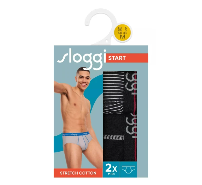 sloggi men Start Midi C2P box - RED - SLOGGI RED - SLOGGI