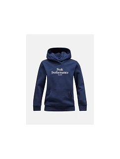 Mikina Peak Performance Jr Original Hood, tmavě modrá