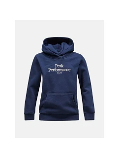 Mikina Peak Performance Jr Original Hood, tmavě modrá