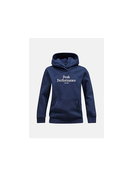 Mikina Peak Performance Jr Original Hood, tmavě modrá