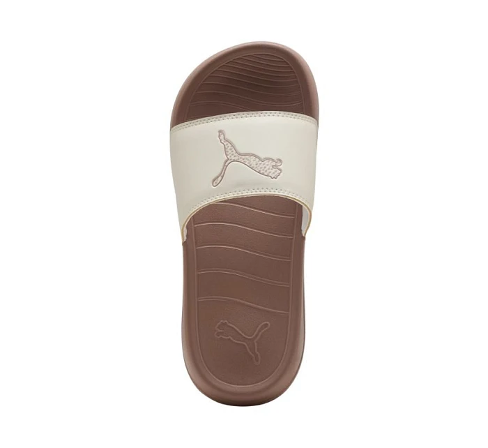 Dámské žabky Puma Popcat 20 brown and cream 404855 02 dámské