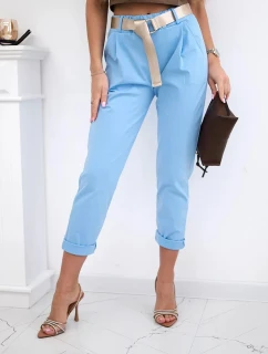 Kalhoty Puntor s páskem modrý